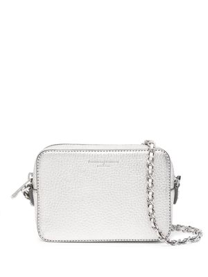 Aspinal Of London Milly leather crossbody bag - Silver