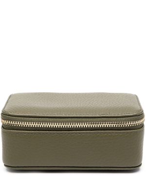 Aspinal Of London pebble jewellery case - Green