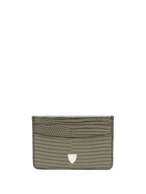 Aspinal Of London pebble leather cardholder - Green