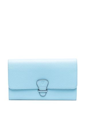 Aspinal Of London pebble-texture leather wallet - Blue