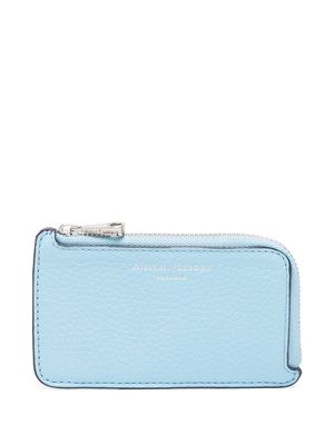 Aspinal Of London pebbled-texture leather wallet - Blue