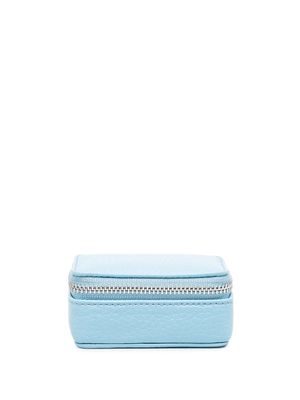 Aspinal Of London pebbled-texture travel jewellery case - Blue