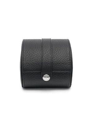 Aspinal Of London pebbled watch roll - Black
