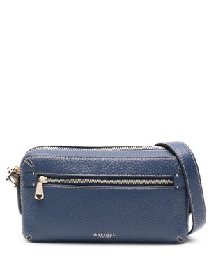 Aspinal Of London Slim Camera cross body bag - Blue