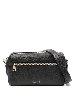 Aspinal Of London slim leather camera bag - Black