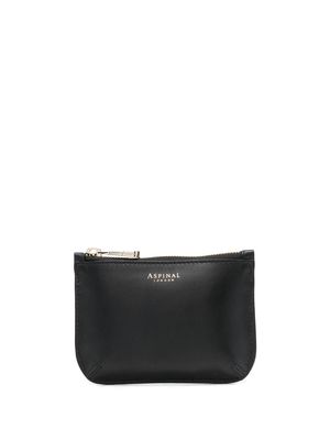 Aspinal Of London small Ella leather coin purse - Black