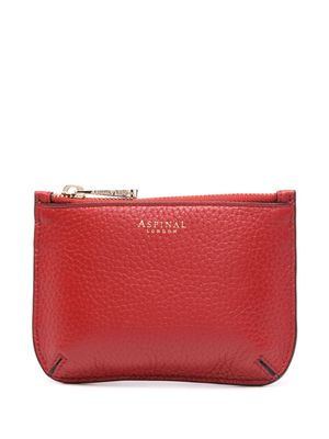 Aspinal Of London small Ella leather pouch bag - Red