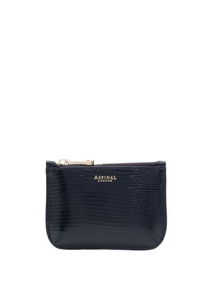 Aspinal Of London small Ella pouch wallet - Blue
