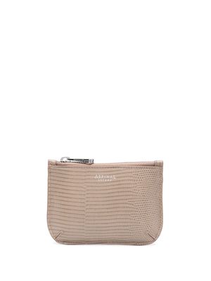 Aspinal Of London small Ella pouch wallet - Neutrals