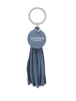 Aspinal Of London tassel lether keychain - Blue