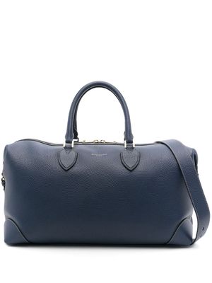 Aspinal Of London The Resort leather holdall - Blue