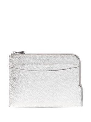 Aspinal Of London travel leather wallet - Silver