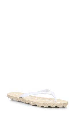 Asportuguesas by Fly London Base Flip Flop in Natural/White Rubber