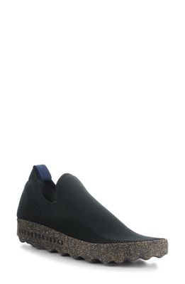 Asportuguesas by Fly London Clip Slip-On Sneaker in Black Recycled Knit