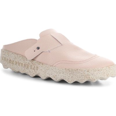 Asportuguesas by Fly London Cole Clog in Rose Eco Faux Leather