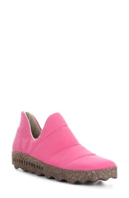 Asportuguesas by Fly London Crus Quilted Slip-On Sneaker in Pink Nylon 