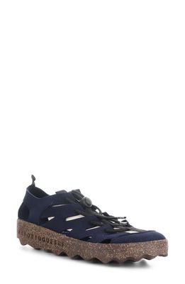 Asportuguesas by Fly London Cure Sneaker in Navy Eco Faux Suede 