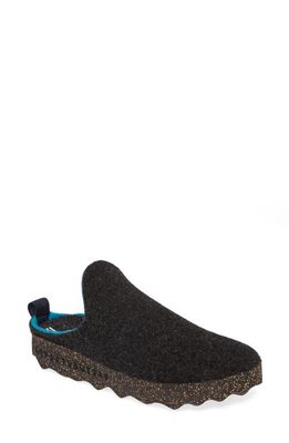 Asportuguesas by Fly London Fly London Come Sneaker Mule in Anthracite Tweed Fabric