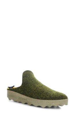 Asportuguesas by Fly London Fly London Come Sneaker Mule in Forest Tweed/Felt 