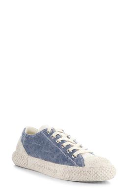 Asportuguesas by Fly London Tree Sneaker in Navy/Sky Recycle Cotton 