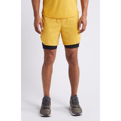 ASRV Aerotex Hybrid Liner Shorts in Amber/Black 