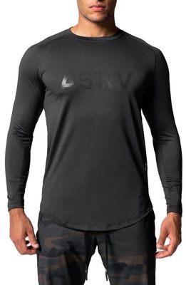 ASRV Silver-Lite™ 2.0 Established Long Sleeve Graphic T-Shirt in Black Asrv