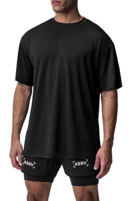 ASRV Silver-Lite 2.0 Oversize Performance T-Shirt in Black