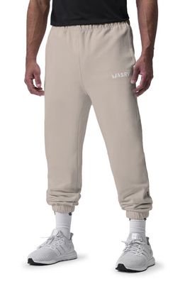 ASRV Tech-Terry Oversize Joggers in Sand Smoke
