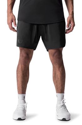 ASRV Tetra-Lite 7-Inch Water Resistant Linerless Shorts in Black Wings
