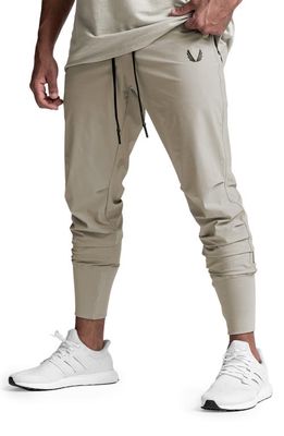 ASRV TETRA-LITE Water Repellent High Rib Joggers in Sand Smoke