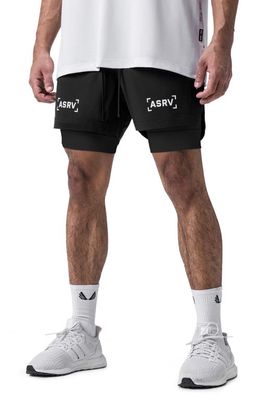 ASRV Treta-Lite 2-in-1 Lined Shorts in Black Bracket/Black