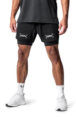 ASRV Treta-Lite 2-in-1 Lined Shorts in Black