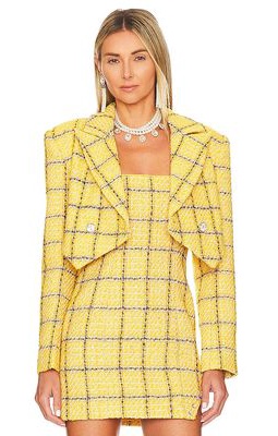 ASSIGNMENT Cady Cropped Jacket in Yellow