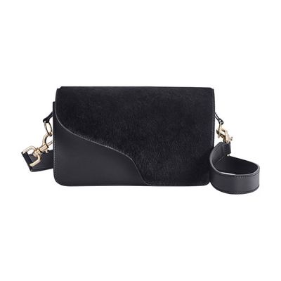 Assisi Leather/Pony Shoulder Bag