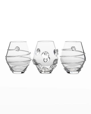 Assorted Clear Mini Vases, Set of 3