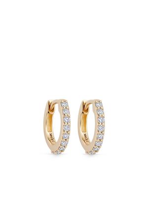 Astley Clarke 14kt recycled yellow gold Halo diamond huggie earrings