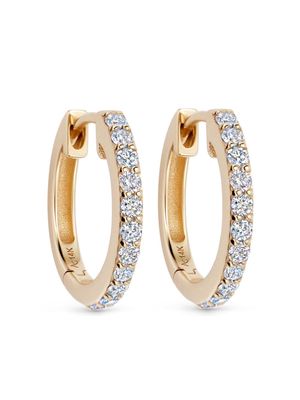 Astley Clarke 14kt recycled yellow gold medium Halo diamond hoop earrings