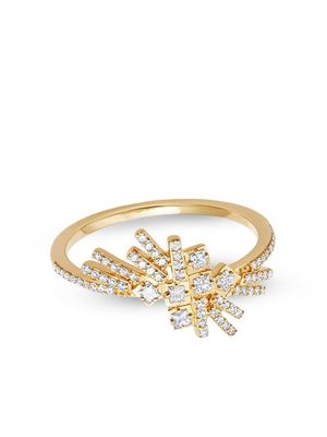 Astley Clarke 14kt yellow gold Comet Flare diamond ring