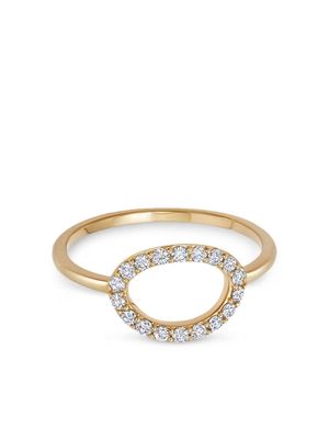 Astley Clarke 14kt yellow gold Halo diamond ring