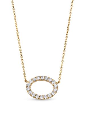 Astley Clarke 14kt yellow gold Halo pendant necklace