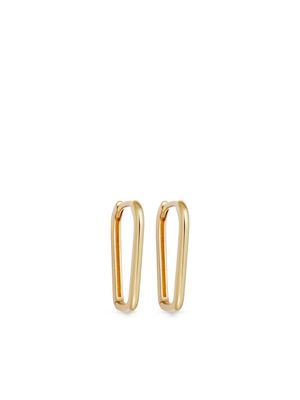 Astley Clarke Celestial Tapered sculpted hoop earrings - Gold