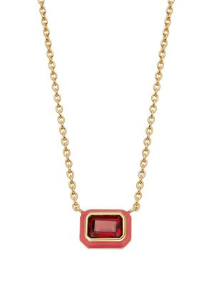 Astley Clarke Flare garnet necklace - Gold
