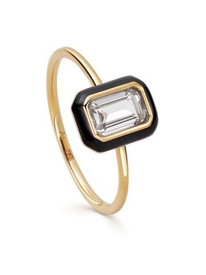 Astley Clarke Flare topaz emeral-cut ring - Gold