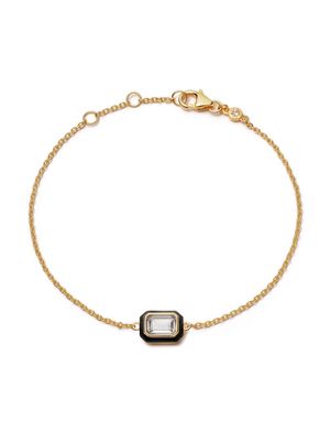 Astley Clarke Flare White Topaz emerald-cut bracelet - Gold
