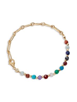 Astley Clarke Orbit and Biography Rainbow bracelet - Gold