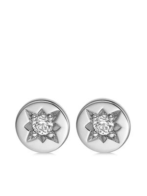 Astley Clarke Polaris sapphire stud earrings - Silver