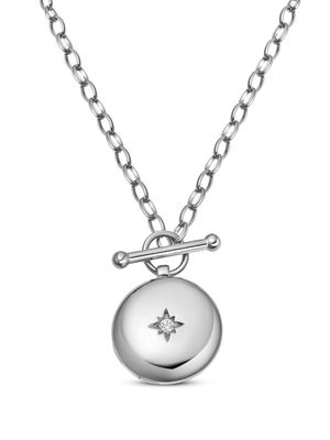 Astley Clarke T-bar fastening locket necklace - White