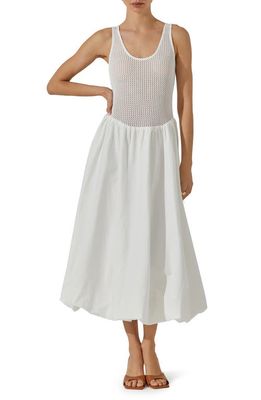 ASTR the Label Contrast Midi Sundress in White 