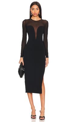 ASTR the Label Leona Sweater Dress in Black