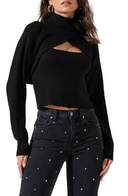 ASTR the Label Taissa Two-Piece Sweater in Black